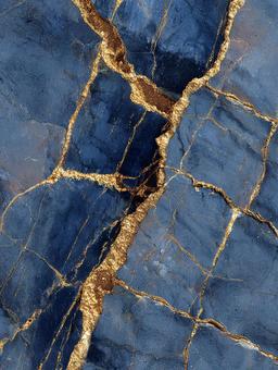 高級感ある紺色のマーブルテクスチャの写真