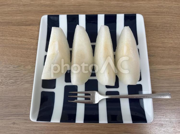 カットされた梨 梨,秋,果物の写真素材