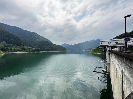 Photo, shimokubo dam, dam, concrete dam, 