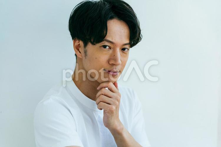 男性のポートレート 美容,メンズビューティー,メンズエステの写真素材