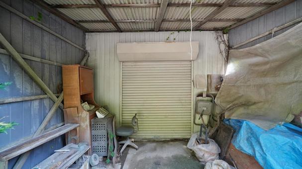 Photo, shed, closed, background, 