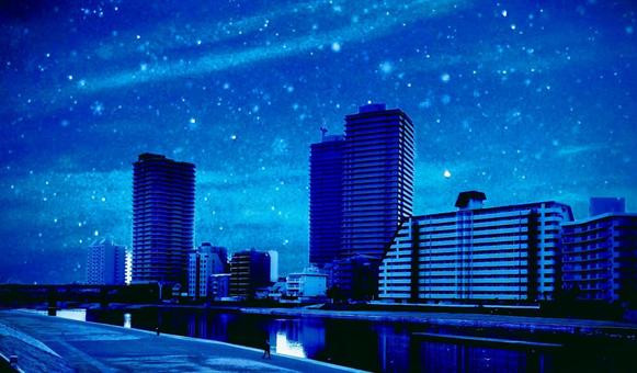 初冬の夜 初冬の夜 冬,雪,夜の写真素材