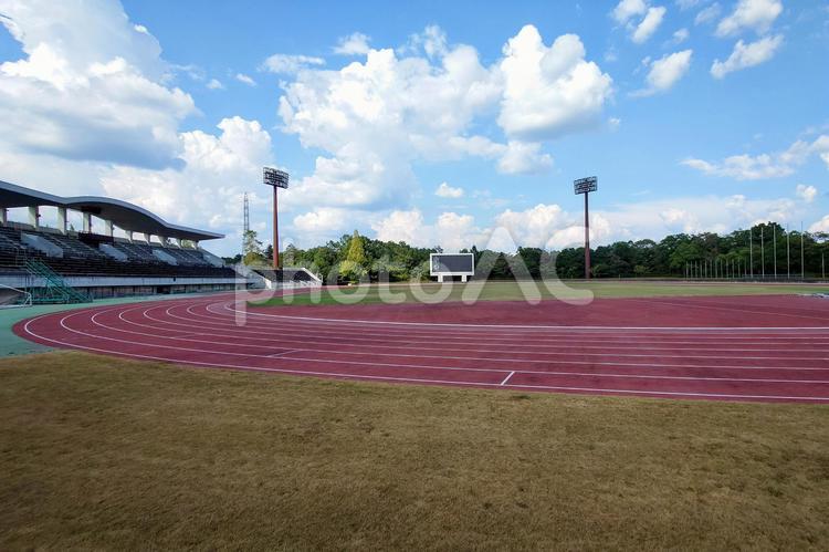 みよし運動公園陸上競技場 陸上競技場,みよし運動公園,陸上競技の写真素材