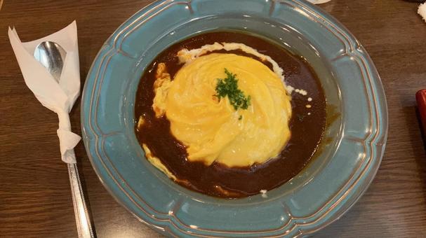 喫茶店のオムライス 喫茶店のオムライス オムライス,喫茶店,老舗の写真素材