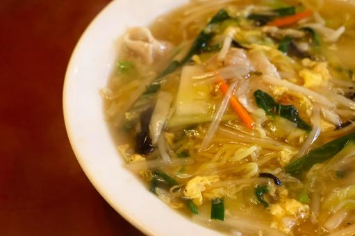 中華料理店のあんかけチャンポン あんかけ,チャンポン,出来立ての写真素材
