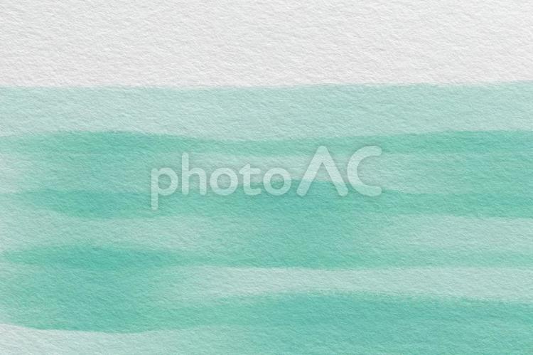 画用紙　横色塗り　緑 画用紙,水彩,抽象の写真素材