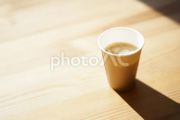暖かいカフェの風景 カフェ,カフェラテ,カフェオレの写真素材