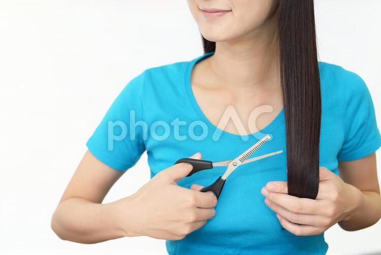 ヘアケアイメージ 女性,女,髪の写真素材