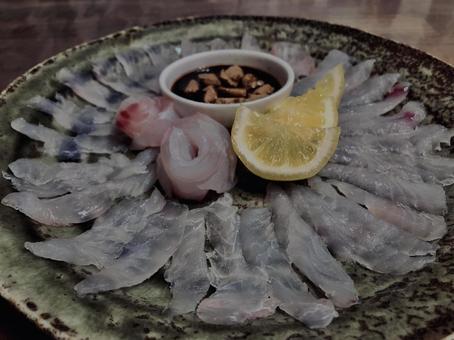 刺身,薄造り, 刺身,薄造り,の写真