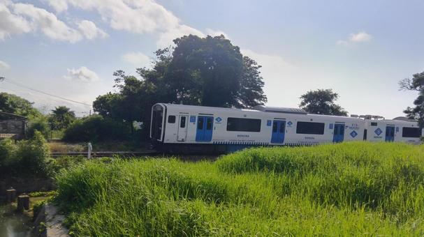 香椎線 電車 香椎線 電車 香椎線,電車,走るの写真素材