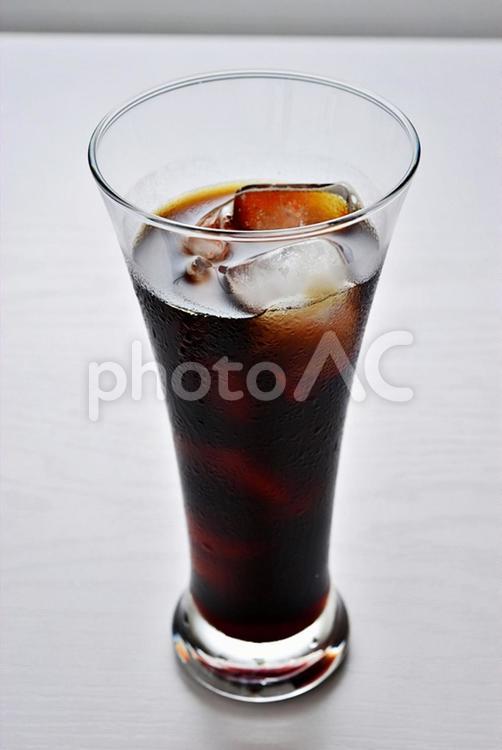 アイスコーヒー（白背景） アイスコーヒー,休憩,コーヒーの写真素材