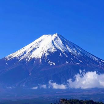 富士山と青空 富士山と青空の写真