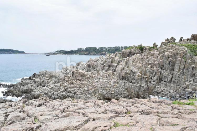【福井】東尋坊の風景 東尋坊,崖,海の写真素材