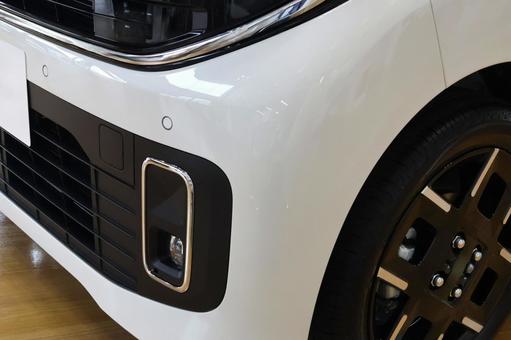 車のコーナーセンサー　安全装置 車,コーナーセンサー,フロントセンサーの写真素材