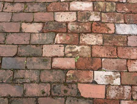 レンガ敷きの小道 レンガ,煉瓦,道の写真素材