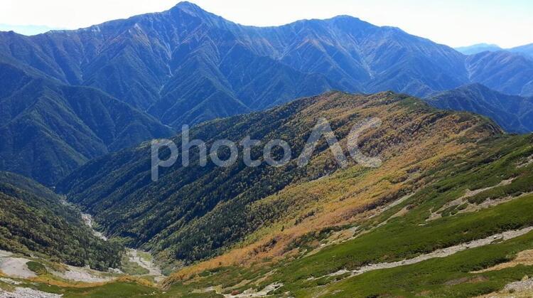 日本　山梨　仙丈ケ岳 日本,山梨,仙丈ケ岳の写真素材