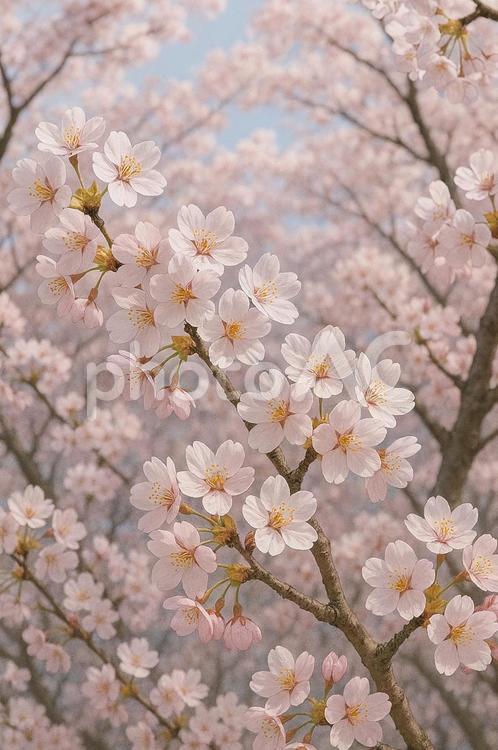桜 ai,ai生成,生成画像の写真素材