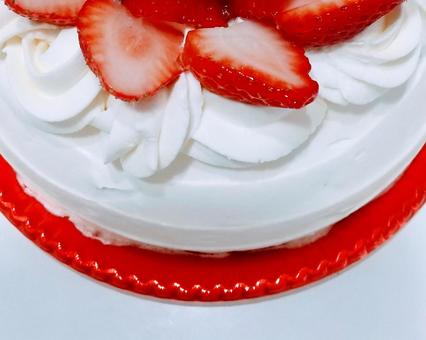 苺のショートケーキ 苺,ショートケーキ,生クリームの写真素材