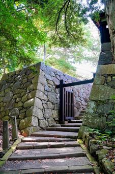 島根県松江市の国宝「松江城」入口 島根県松江市の国宝「松江城」入口の写真