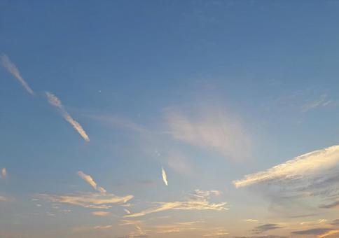 夕暮れの空 夕暮れの空の写真