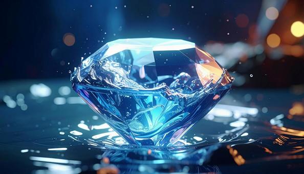 水しぶきを纏う宝玉 水しぶきを纏う宝玉の写真