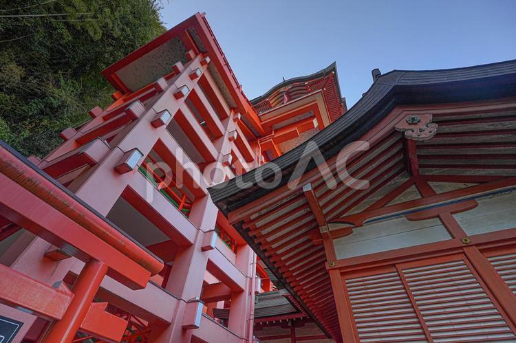 草戸稲荷神社 草戸稲荷神社,本殿,拝殿の写真素材