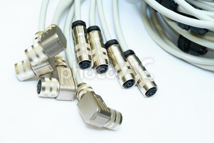電線加工イメージ 電線,電線加工,ケーブルハーネスの写真素材