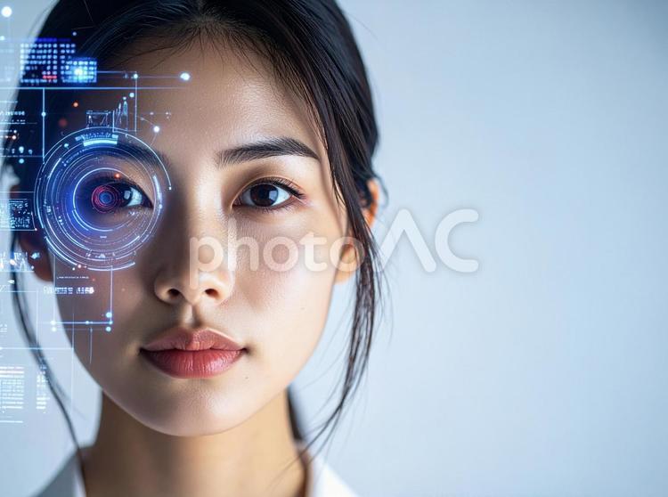 UI ユーザーインターフェース 若い女性 若い女性,日本人,女性の写真素材