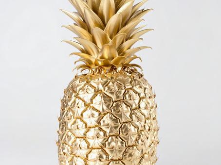 金のパイナップル 金のパイナップルの写真