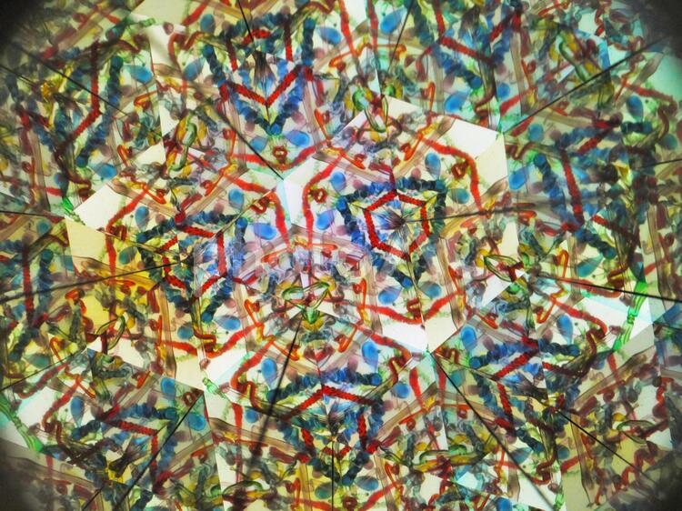 万華鏡のテクスチャ２ 万華鏡,テクスチャ,背景の写真素材