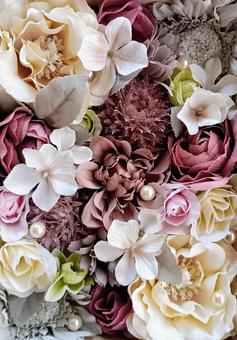 造花のフラワーアレンジメント 造花のフラワーアレンジメント 造花,ギフト,ブーケの写真素材