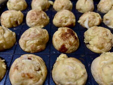 自宅でたこ焼き 自宅でたこ焼きの写真
