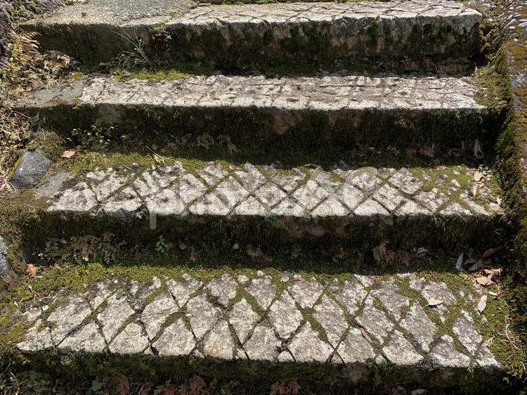 石畳の階段３ 石畳,階段,登りの写真素材