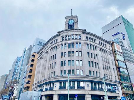 銀座の時計塔 銀座の時計塔の写真