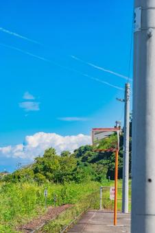 四国　愛媛県　下灘駅 下灘駅,四国,四国地方の写真素材