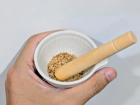 Photo, gum, sesame string, bowl, 