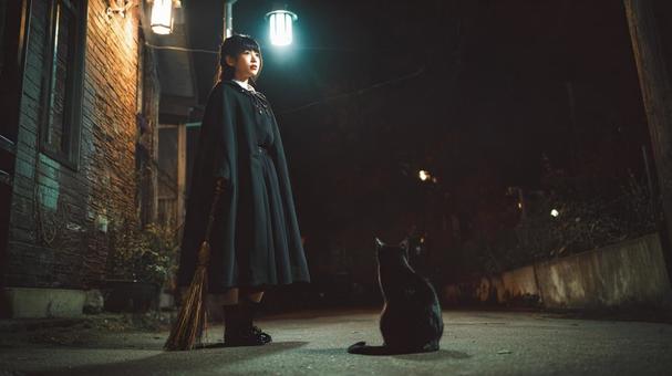 魔女と黒猫の路地 魔女と黒猫の路地の写真