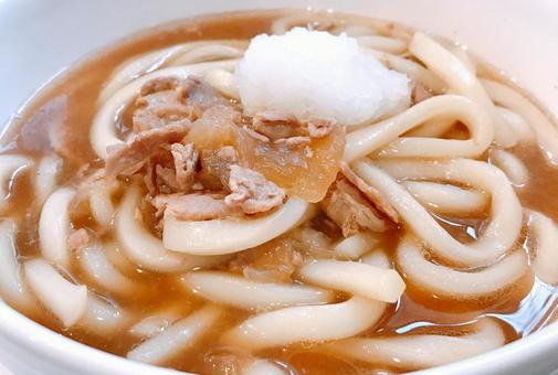 おろし肉うどん おろし肉うどんの写真