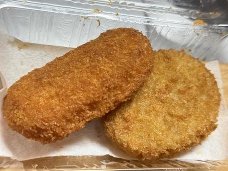 コロッケ 揚げ物,コロッケ,夜ご飯の写真素材