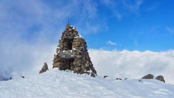 冬の小遠見山 冬の小遠見山 山,登山,雪山の写真素材