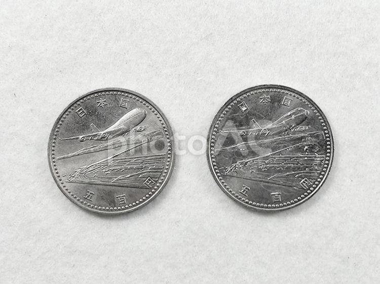 五百円記念硬貨 硬貨,記念硬貨,500円の写真素材