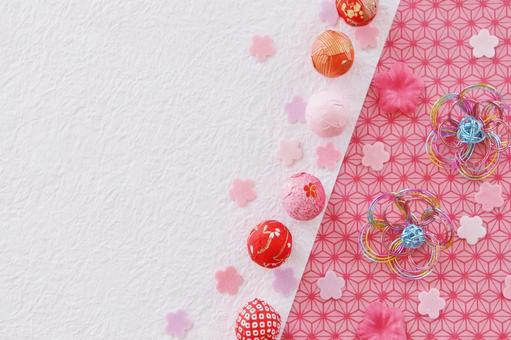 和風フレーム 年賀状,フレーム,和紙の写真素材