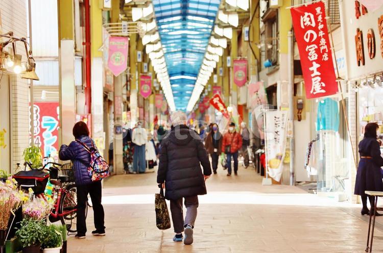 ジョイフル三ノ輪商店街 観光,日本,観光地の写真素材