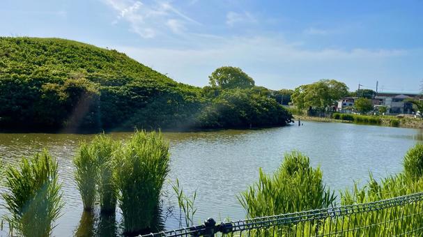 いたすけ古墳④ 風景,古墳,いたすけ古墳の写真素材