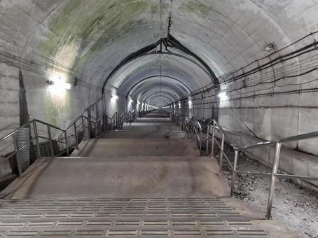 土合駅より 土合駅,景色,駅舎の写真素材