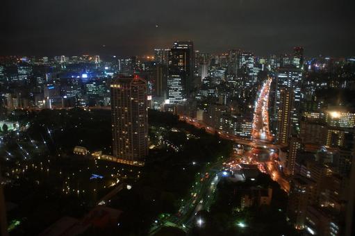 夜景 夜景 夜景,ビル,東京の写真素材