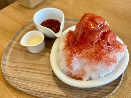 食べ物 かき氷 食べ物 かき氷 かき氷,純氷,氷の写真素材