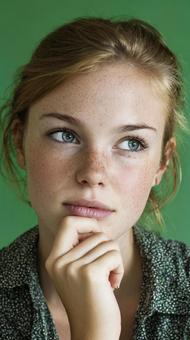 新たなアイデアを模索する女性の写真