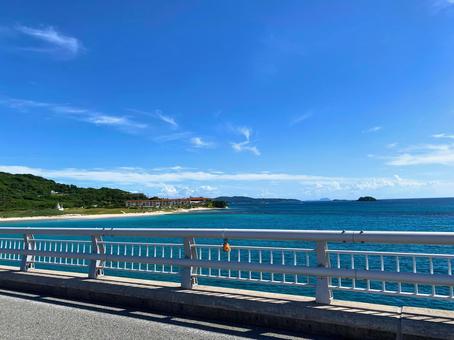 角島大橋からの景色 角島大橋からの景色の写真
