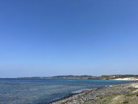 海① 海① 山口,海,綺麗の写真素材